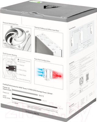 Кулер для процессора Arctic Cooling Freezer 34 eSports Duo / ACFRE00074A (серый/белый)