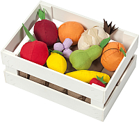 Набор игрушечных продуктов Paremo Фрукты в ящике с карточками / PK320-22 (10 предметов) - 