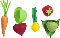 Набор игрушечных продуктов Paremo Овощи с карточками / PK320-15 (5 предметов) - 