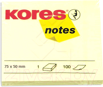 Блок для записей Kores 46057.03 (желтый)