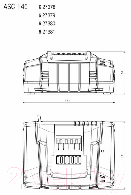 Зарядное устройство для электроинструмента Metabo ASC 145 (627378000)