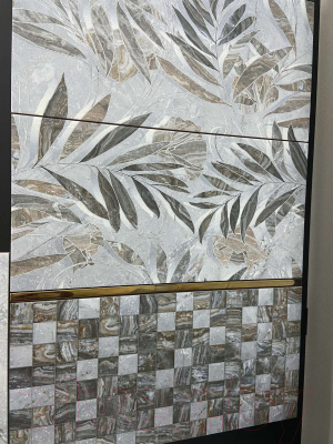 Декоративная плитка Нефрит-Керамика Барбадос / 07-00-5-18-00-06-1420 (600x300, серый)