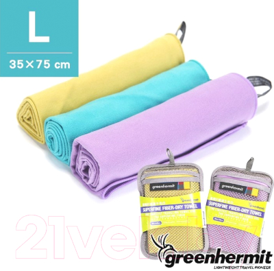 Полотенце Green-Hermit Superfine Fiber Day Towel / TB510341 (XL, Posen Purple)