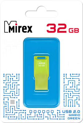 Usb flash накопитель Mirex Mario 32GB (13600-FMUMAG32) (зеленый)