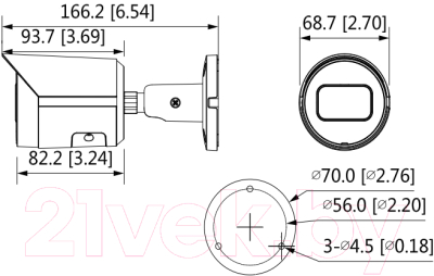 IP-камера Dahua DH-IPC-HFW2431SP-S-0280B-S2