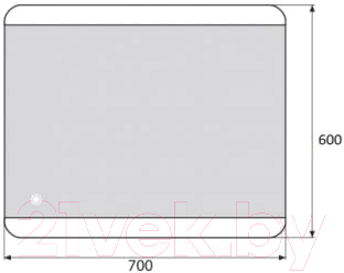 Зеркало BelBagno SPC-CEZ-700-600-LED-TCH