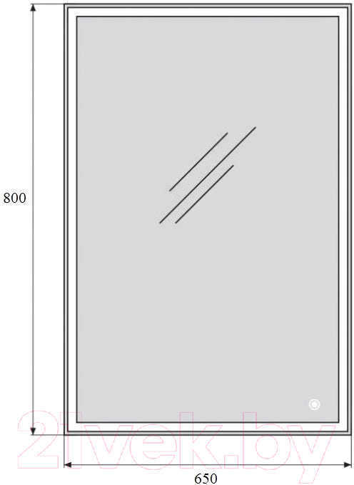 Зеркало BelBagno SPC-GRT-650-800-LED-TCH