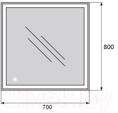 Зеркало BelBagno SPC-GRT-700-800-LED-TCH