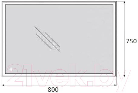 Зеркало BelBagno SPC-GRT-750-800-LED-TCH