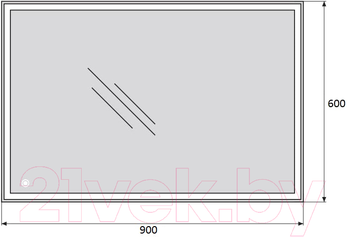 Зеркало BelBagno SPC-GRT-900-600-LED-TCH