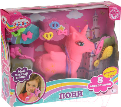 Игрушка детская Карапуз Пони / HZ021848-RU (розовый)