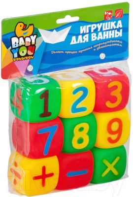 Набор игрушек для ванной Bondibon Математика / ВВ2002