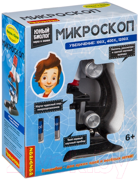 Микроскоп оптический Bondibon Французские опыты. Науки с Буки. Микроскоп / ВВ4200