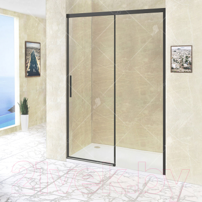 Изображение товара Душевая дверь RGW LE-12B / 34121215-14 (черный/прозрачное стекло)