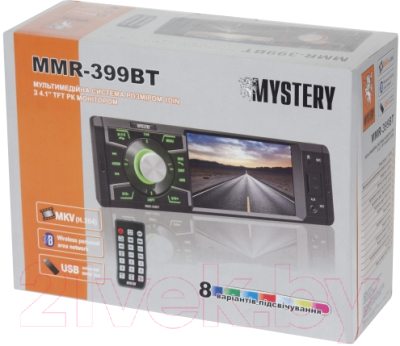 Бездисковая автомагнитола Mystery MMR-399BT