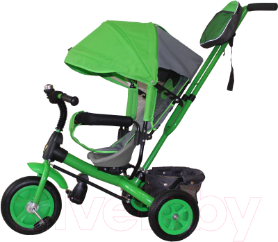 Трехколесный велосипед с ручкой GalaXy Виват 1 (зеленый)