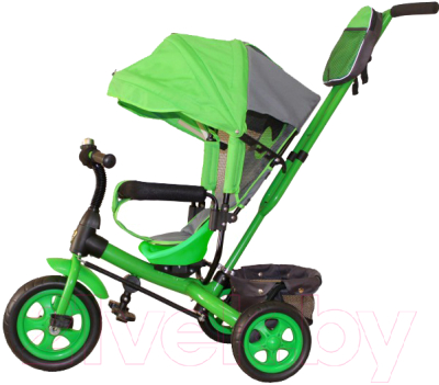 Трехколесный велосипед с ручкой GalaXy Виват 2 (зеленый)