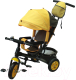 Трехколесный велосипед с ручкой GalaXy Виват Билайн 2 (коричневый/желтый) - 
