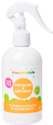 Освежитель воздуха Freshbubble Экологичный на основе масел апельсина и бергамота (300мл)
