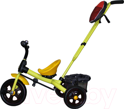 Трехколесный велосипед с ручкой GalaXy Виват 3 (желтый)