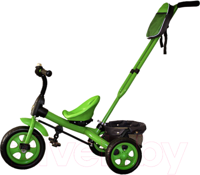 Трехколесный велосипед с ручкой GalaXy Виват 3 (зеленый)