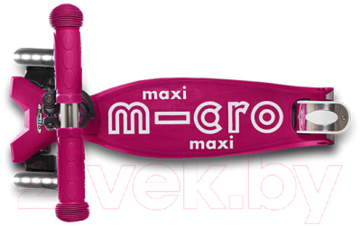 Самокат детский Micro Maxi Deluxe LED / MMD077 (розовый)