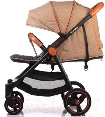 Детская прогулочная коляска Acarento Bellezza / AS130 (бежевый/серый)