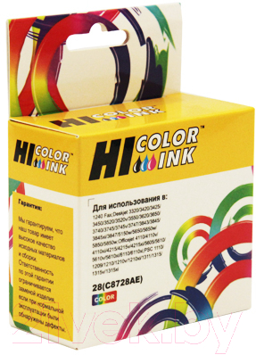 

Картридж Hi-Black, Черный;желтый;голубой;пурпурный, C8728AE