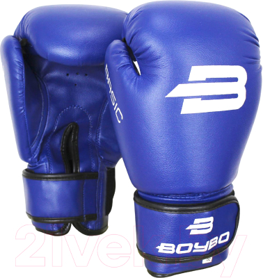 Боксерские перчатки BoyBo Basic (10oz, синий)