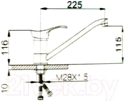 Смеситель Edeny E3702-6