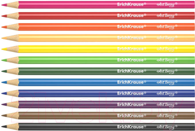 Набор цветных карандашей Erich Krause ArtBerry / 32479 (12цв)