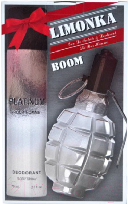 

Парфюмерный набор Positive, Limonka Boom туалетная вода мужская 100мл+дезодорант 75мл