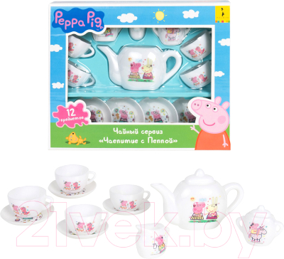 Набор игрушечной посуды Peppa Pig Чаепитие с Пеппой / 34523