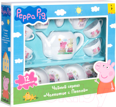 Набор игрушечной посуды Peppa Pig Чаепитие с Пеппой / 34523