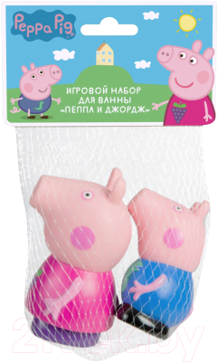 Набор игрушек для ванной Peppa Pig Пеппа и Джордж / 37467