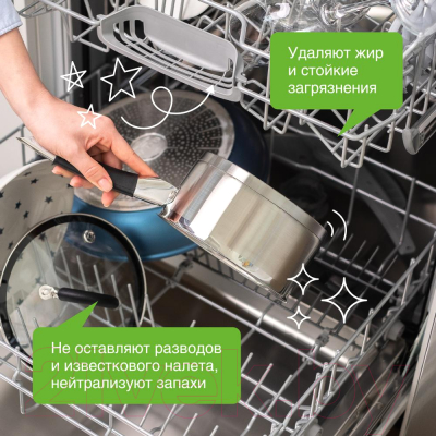 Таблетки для посудомоечных машин Synergetic Биоразлагаемые бесфосфатные (25шт)