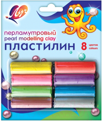 Пластилин ЛУЧ Перламутровый / 18С 1197-08 (8цв)