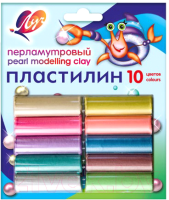 Пластилин ЛУЧ Перламутровый / 21С 1382-08 (10цв)