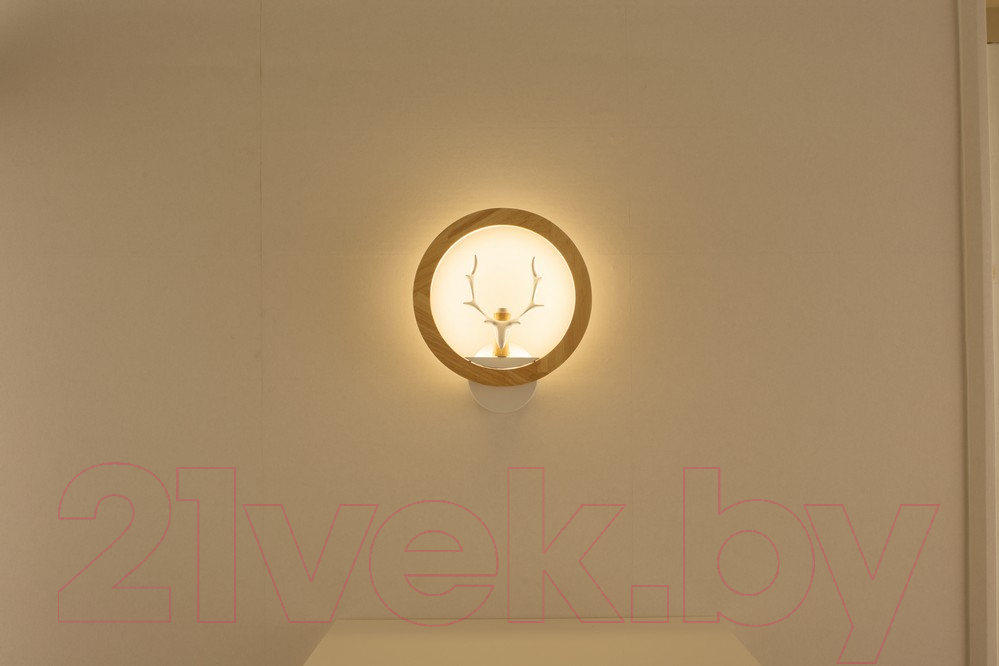 Светильник Home Light Астерия C052-8 (дерево/белый) — фото 2