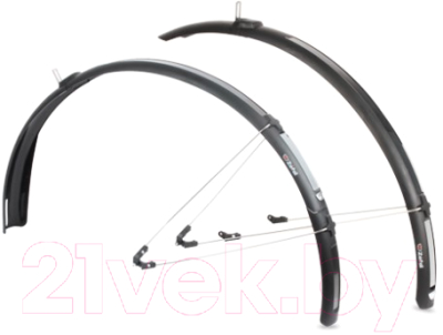 Крылья для велосипеда Zefal Paragon C50 SeT / 2542 (черный)