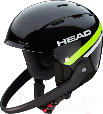 Шлем горнолыжный Head Team Sl + Chinguard / 320408 (XL/XXL, black/lime)