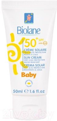 Крем солнцезащитный Biolane SPF50 детский (50мл)