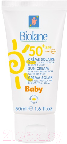 Крем солнцезащитный Biolane SPF50 детский