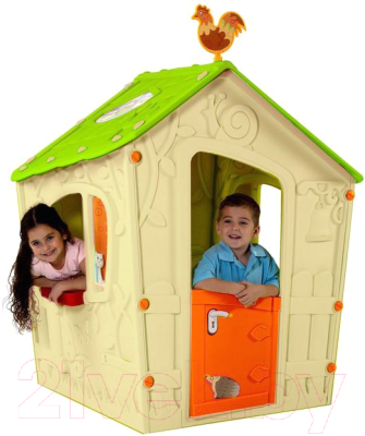 Домик для детской площадки Keter Magic Playhouse / 231601 (бежевый корпус)