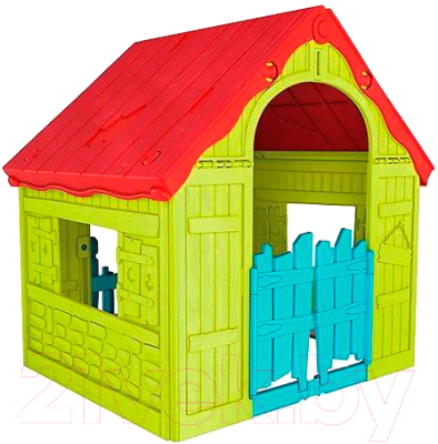 Домик для детской площадки Keter Foldable Playhouse / 228445 (салатовый)
