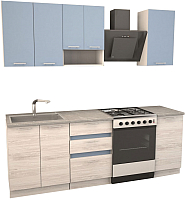 

Готовая кухня Иволанд Трейд, Небесная светлая 150-220-60