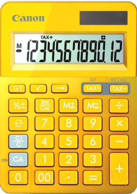 Калькулятор Canon LS-123K (желтый)
