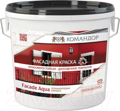 

Краска Teknos, Белый, Facade Aqua Base 1