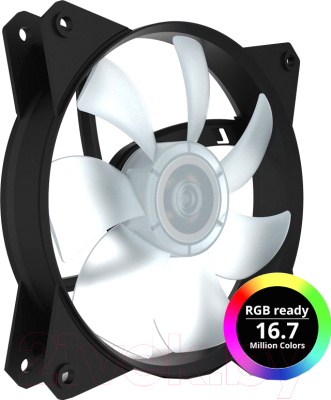 

Вентилятор для корпуса Cooler Master, MasterFan MF121L RGB (R4-C1DS-12FC-R2)