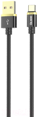 Кабель Olmio Deluxe USB 2.0 - Type-C 2.1A / 038855 (1м, черный)